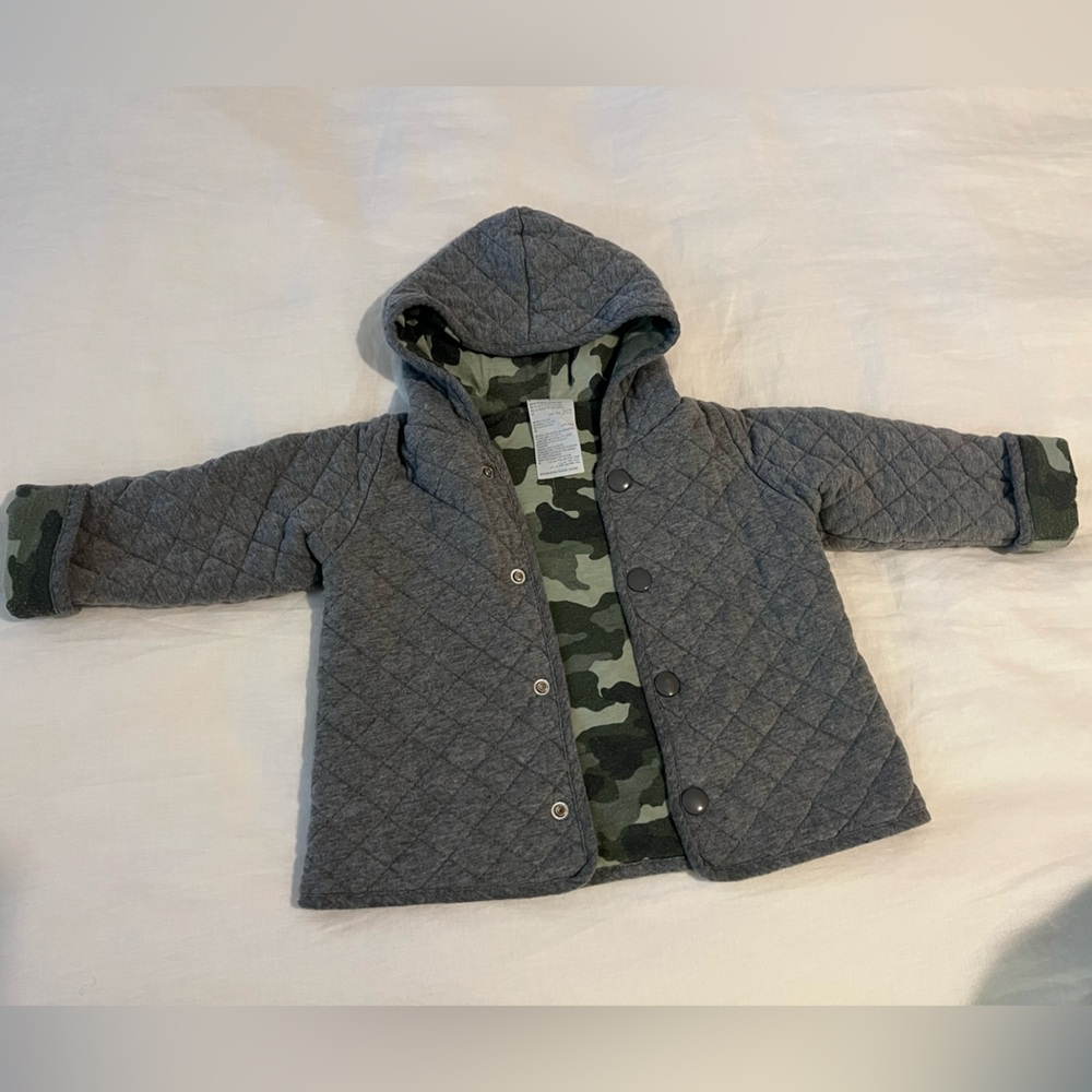 Cozy Quilted Reversible Jacket, size 24m